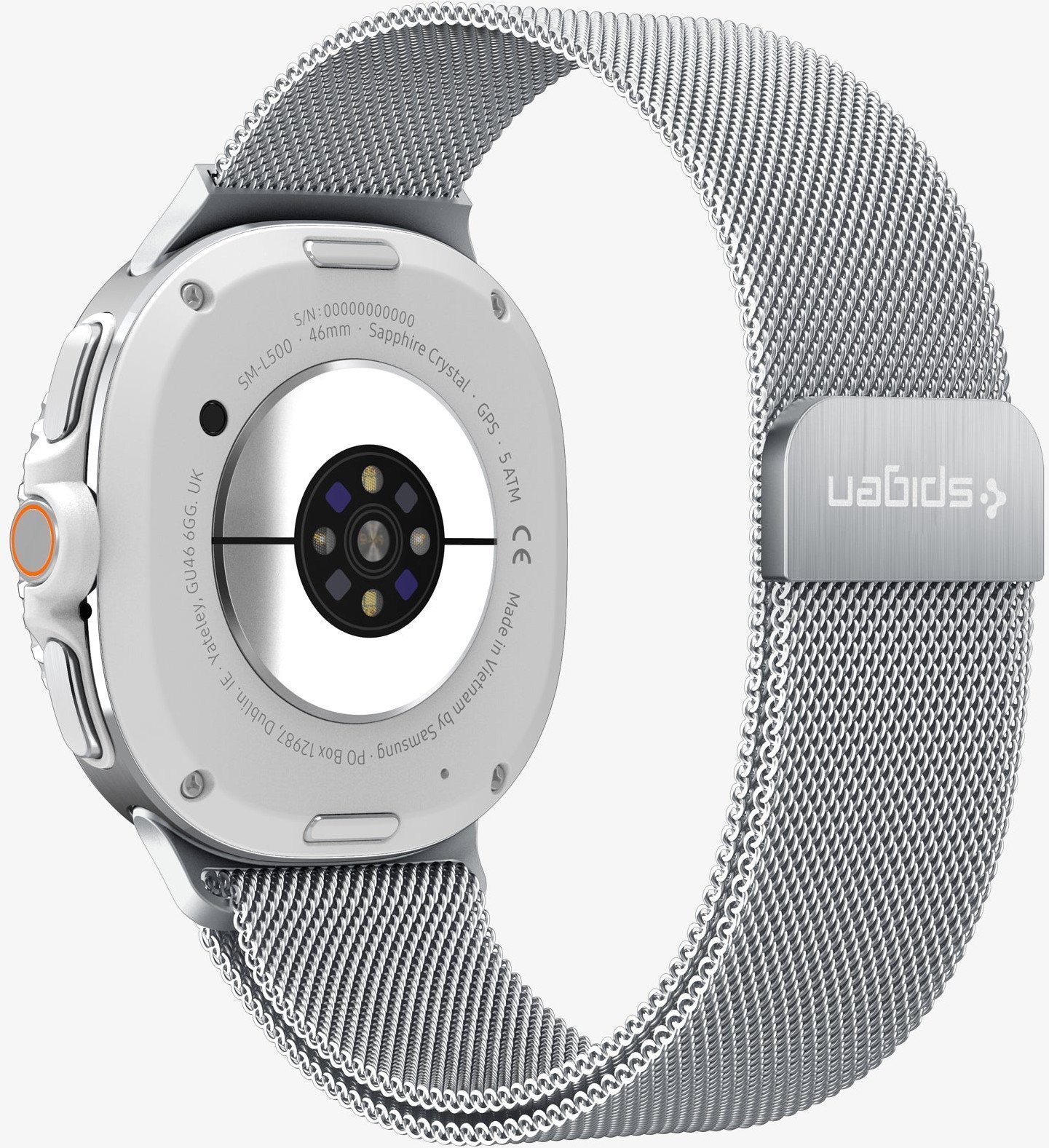 Spigen Metal Fit, silver - Samsung Samsung Galaxy Watch 8 40/44/46mm