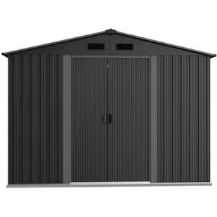 DOMEK OGRODOWY NARZĘDZIOWY METALOWY 259X257X202CM - Altany ogrodowe - miniaturka - grafika 1