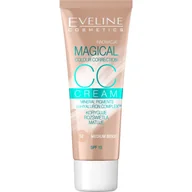 Podkłady do twarzy - Eveline Fluid Magical CC Cream nr 52 Średni Beż 30ml KOLOROWKA - miniaturka - grafika 1