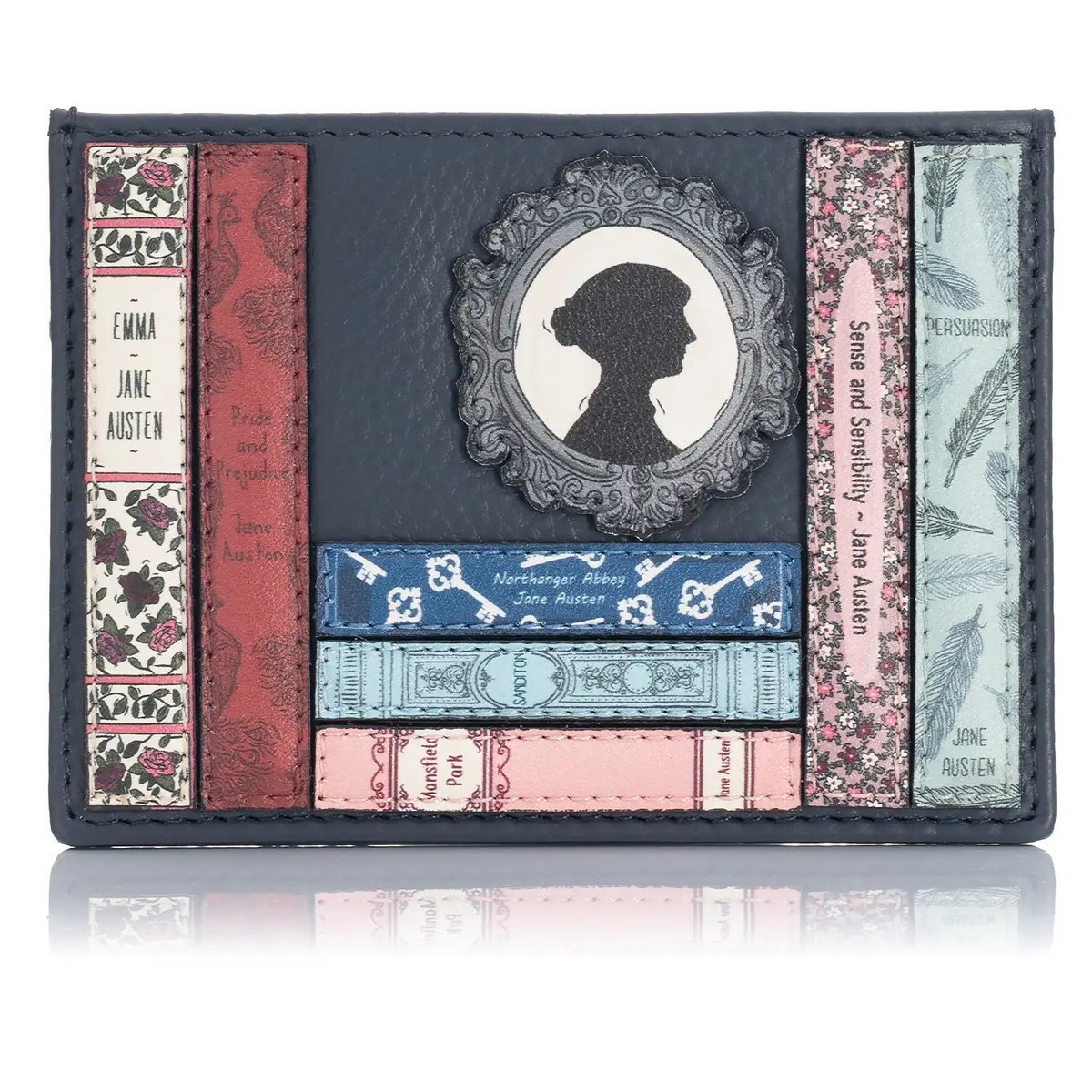Damskie skórzane etui na karty Jane Austen Yoshi