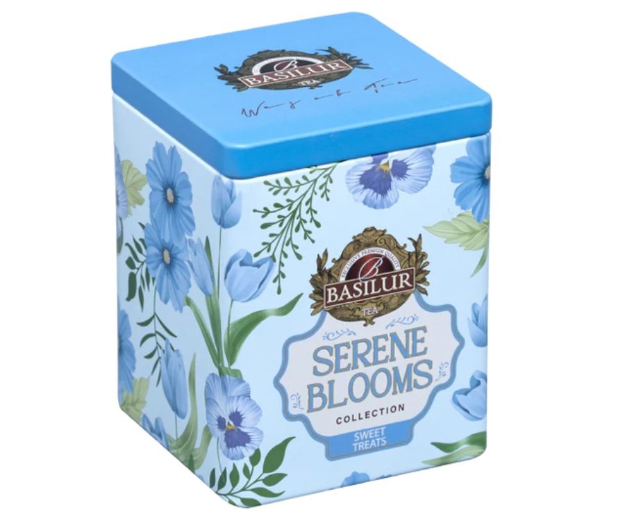 Basilur SWEET TREATS herbata zielona TRUSKAWKA RÓŻA MALINA prezent PUSZKA - 75g