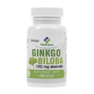 MedFuture Ginkgo Biloba Ekstrakt - Miłorząb japoński- 120 tabletek - Suplementy naturalne - miniaturka - grafika 1