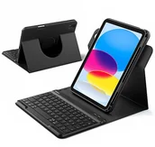 Akcesoria do tabletów i e-booków - Inateck KB004 black 360° Etui klawiatury Bluetooth do iPada KB004_BLACK - miniaturka - grafika 1