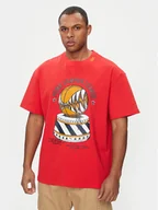Koszulki męskie - Puma T-Shirt Showtime 624740 Czerwony Regular Fit - miniaturka - grafika 1