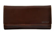 Portfele - BARTEX 10272D skórzany portfel damski brązowy z RFID Polska marka 10272D - miniaturka - grafika 1