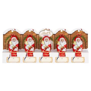 Lindt Santa Claus Mini 5x10g 3633 - Inne słodycze - miniaturka - grafika 1