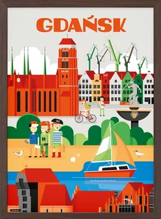 PODKŁADKA POD MYSZ Z Nadrukiem 22x18 cm Podróżniczy Gdańsk Tekst Prezent - Podkładki pod mysz - miniaturka - grafika 1