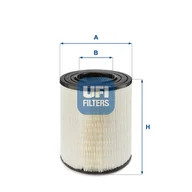 Filtry powietrza - Filtr powietrza UFI Filtry 27.A72.00 - miniaturka - grafika 1