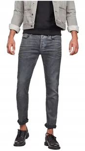 G STAR RAW SPODNIE JEANSY SZARE RURKI 30/34 JSH - Spodnie męskie - miniaturka - grafika 1
