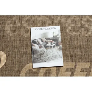 DYWAN SZNURKOWY SIZAL FLOORLUX 20221 coffee / mais Brązowy, 200x290 - Dywany - miniaturka - grafika 1