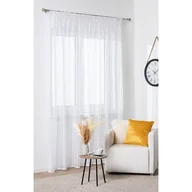 Firany - Firanka z taśmą RENEE 290 x 300 cm biały - miniaturka - grafika 1