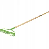 Grabie i motyki - Grabie ogrodowe 16 zębów z trzonkiem drewnianym 1630x380mm AGTECH GARDEN - miniaturka - grafika 1