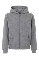 Bluzy dla dziewczynek - Mukua Byron Kids Bluza dziecięca z zamkiem błyskawicznym i kapturem, kolor Heather Grey, rozmiar 9/11 - miniaturka - grafika 1