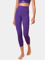 Spodnie damskie - Triumph Legginsy Cardio RTW 7/8 High Waist Leggings Logo 10215957 Fioletowy Slim Fit - miniaturka - grafika 1