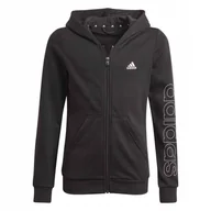 Bluzy dla dziewczynek - Bluza dziecięca Adidas G Lin Fz Hd GN4050 - miniaturka - grafika 1