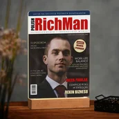 Ramki na zdjęcia - Lampka ramka XL z wydrukiem Polish RitchMan na szkle akrylowym i - miniaturka - grafika 1