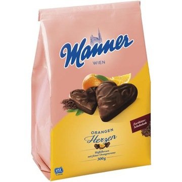 Manner Rumowo Trufflowe Wafelki serduszka 300g