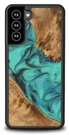 Etui i futerały do telefonów - Bewood Drewniane etui Galaxy S21, Turquoise - miniaturka - grafika 1