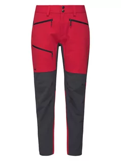 Spodnie sportowe damskie - Haglöfs Spodnie funkcyjne "Rugged Flex" w kolorze szaro-czerwonym - grafika 1