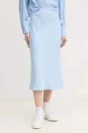Spódnice - Calvin Klein spódnica kolor niebieski midi prosta K20K207884 - miniaturka - grafika 1