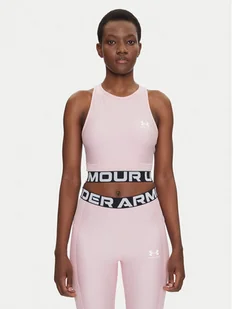 Under Armour Koszulka techniczna HeatGear 1388694 Różowy Slim Fit - Koszulki i topy damskie - miniaturka - grafika 1