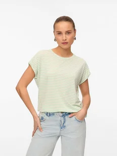 Vero Moda Koszulka w kolorze zielonym - Koszulki i topy damskie - miniaturka - grafika 1