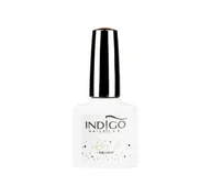 Lakiery hybrydowe - INDIGO HOT DOT TOP COAT HYBRYDOWY DO ZDOBIEŃ 7ML - miniaturka - grafika 1