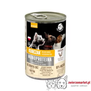 PetRepublic karma monoproteinowa z kurczaka dla psa, kawałki w sosie 400g - Mokra karma dla psów - miniaturka - grafika 2