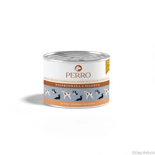 PERRO Wieprzowina z selerem 410g - Mokra karma dla psów - miniaturka - grafika 1