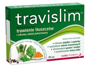 NORIS PHARMA Travislim x 30 tabl - Układ pokarmowy - miniaturka - grafika 1
