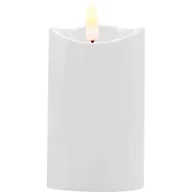 Świece - Świeca LED ciepły biały 9,5 cm Ø 5 cm biały CORTINA POLAND - miniaturka - grafika 1