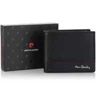 Portfele - Elegancki portfel męski Pierre Cardin YS605 324 RFID - czerwony - miniaturka - grafika 1