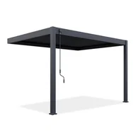 Kratki i pergole - Przyścienna pergola ELEGANCE WALL 3x4 Anthracite - Gutroof - miniaturka - grafika 1