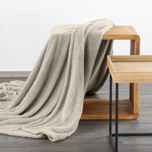 Koc Lori 170 x 210 cm Beżowy - Koce - miniaturka - grafika 1