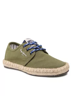 Buty dla chłopców - Pepe Jeans Espadryle Tourist Camping PBS10094 Zielony - grafika 1