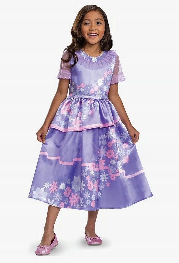 Disney Encanto Strój Przebranie Sukienka ISABELA Rozmiar M 7-8 lat Izabela