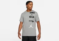 Koszulki męskie - Nike Air Jordan Stretch Crew Tee Carbon Heather - miniaturka - grafika 1