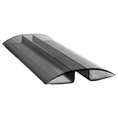 Listwy i profile - Profil łączący różny kąt POLIWĘGLAN dymny (szary 8-10mm, 2m - miniaturka - grafika 1