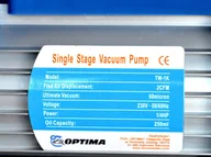 Akcesoria do klimatyzacji i ogrzewania - OPTIMA POMPA PRÓŻNIOWA 1 STOPNIOWA 60 l/min MANOMETR TW1K - miniaturka - grafika 1