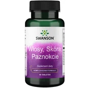 Włosy, skóra, paznokcie - SWANSON Włosy, Skóra i Paznokcie (Hair, Skin & Nails) 60 tabletek - miniaturka - grafika 1