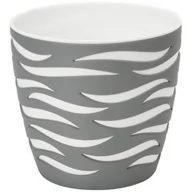 Donice - Doniczka SAHARA DUO 14 beton + biały - miniaturka - grafika 1