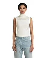 Koszulki i topy damskie - G-STAR RAW Damska koszulka z materiału Mix Funnel Tank Top, biały (Papirus 4107-d113), L - miniaturka - grafika 1