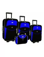 Walizki - Zestaw walizek 3 walizek + Kuferek PELLUCCI RGL 773 Czarno niebieski - miniaturka - grafika 1