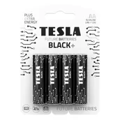 Baterie i akcesoria - Baterie alkaliczne TESLA BLACK+ AA LR6 4 szt. - miniaturka - grafika 1