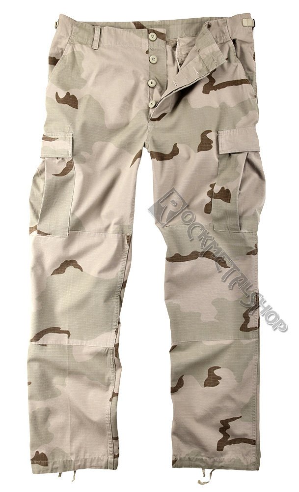 spodnie bojówki US FELDHOSE TYP BDU R/S CO PREWASH 3COL. Desert-S