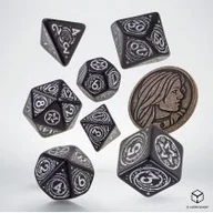 Akcesoria do gier planszowych - Komplet kości Wiedźmin. Yennefer. Obsydianowa gwiazda Q-Workshop - miniaturka - grafika 1