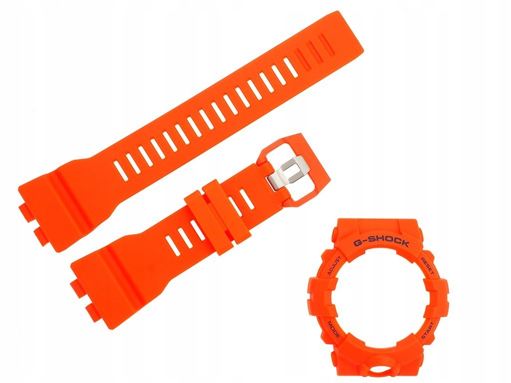 Pasek i bezel Casio GBA-800 GBA-800-4A pomarańczowy oryginał teleskopy