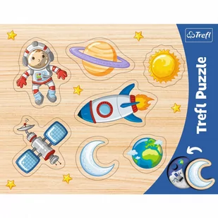 Trefl Ramkowe układanki kształtowe - Kosmos - Układanki dla dzieci - miniaturka - grafika 2