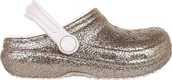 Buty dla dziewczynek - Crocs Klapki Crocs Classic Glitter Lined Clog 205937-2UB - 19/20 - miniaturka - grafika 1