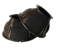 Akcesoria jeździeckie - Rhinegold Buty na rzepy Over-Reach - małe - brązowe - miniaturka - grafika 1